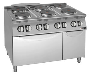 Giorik CE76TET 6 Round Plates Electric Boiling Top with Oven and Storage