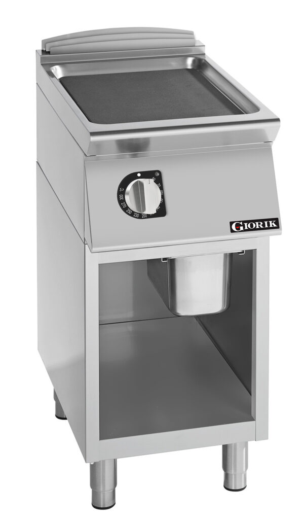 Giorik FLE72GFT 400mm Electric Smooth Mild Steel Plate Frytop/Griddle on Open Base