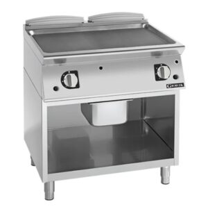 Giorik FLG741GFT 800mm Gas Smooth Mild Steel Plate Frytop/Griddle on Open Base (NAT Gas)