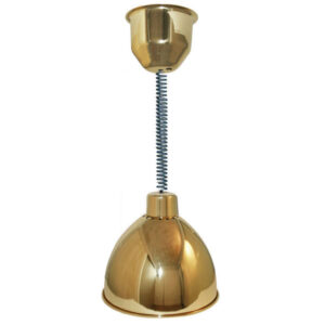 Hanson Brass 800-RET-BR Series Decorative Retractable Heat Lamp Black