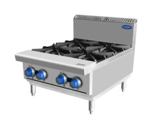 Cookrite AT80G4B-C Gas 4 Burner Cook Top (LPG Gas)