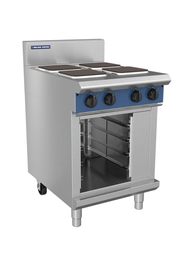 Blue Seal Evolution Series E514S-CB 600mm Modular Electric Cooktop with Sealed Hobs on Cabinet Base - Image 2