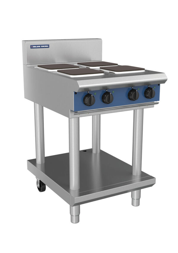 Blue Seal Evolution Series E514S-LS 600mm Modular Electric Cooktop with Sealed Hobs on Leg Stand - Image 2