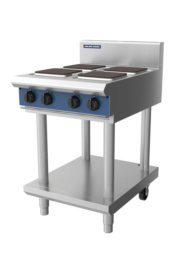 Blue Seal Evolution Series E514S-LS 600mm Modular Electric Cooktop with Sealed Hobs on Leg Stand - Image 3
