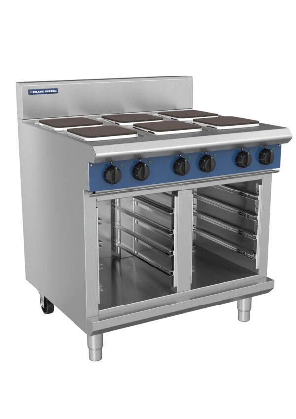 Blue Seal Evolution Series E516S-CB 900mm Modular Electric Cooktop with Sealed Hobs on Cabinet Base - Image 2