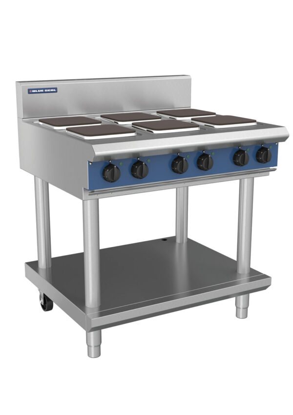 Blue Seal Evolution Series E516S-LS 900mm Modular Electric Cooktop with Sealed Hobs on Leg Stand - Image 2