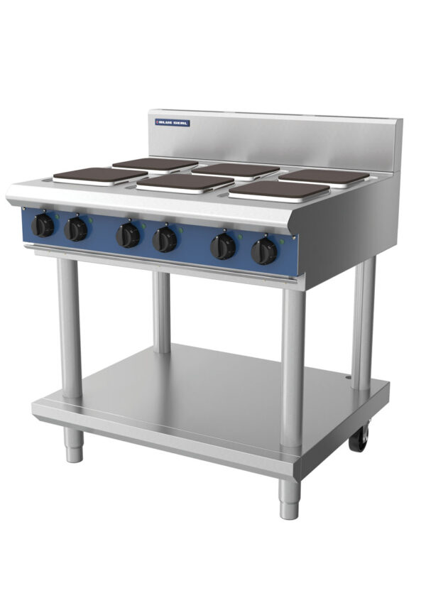 Blue Seal Evolution Series E516S-LS 900mm Modular Electric Cooktop with Sealed Hobs on Leg Stand - Image 3
