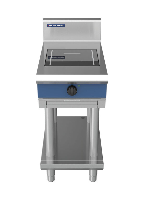 Blue Seal Evolution Series IN511F-LS 450mm Single Full Area Induction Cooktop on Leg Stand