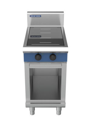 Blue Seal Evolution Series IN512F-CB 450mm Two Full Area Induction Cooktop on Cabinet Base