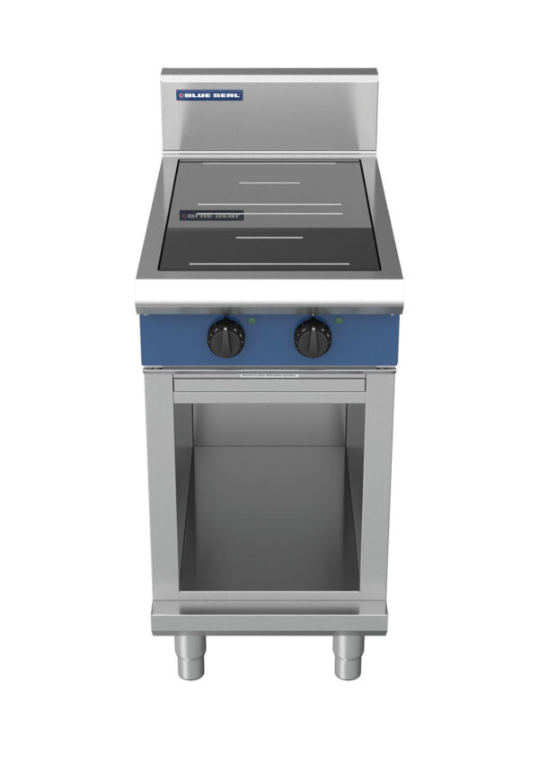 Blue Seal Evolution Series IN512R5-CB 450mm Two Round Induction Cooktop on Cabinet Base