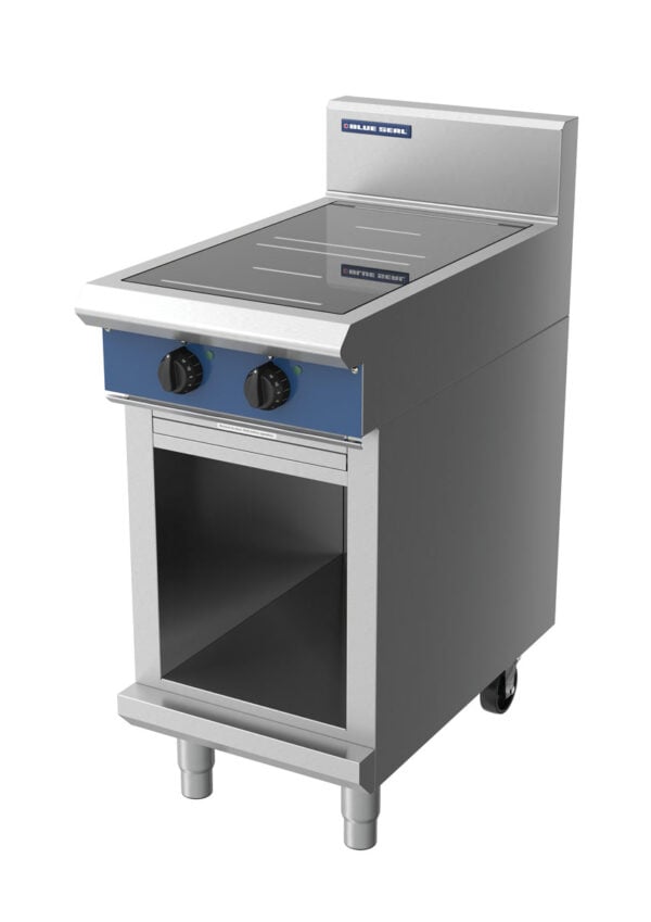Blue Seal Evolution Series IN512R5-CB 450mm Two Round Induction Cooktop on Cabinet Base - Image 3