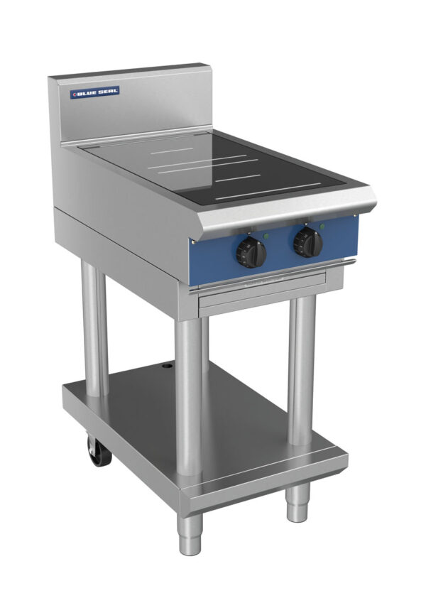 Blue Seal Evolution Series IN512R5-LS 450mm Two Round Induction Cooktop on Leg Stand - Image 2
