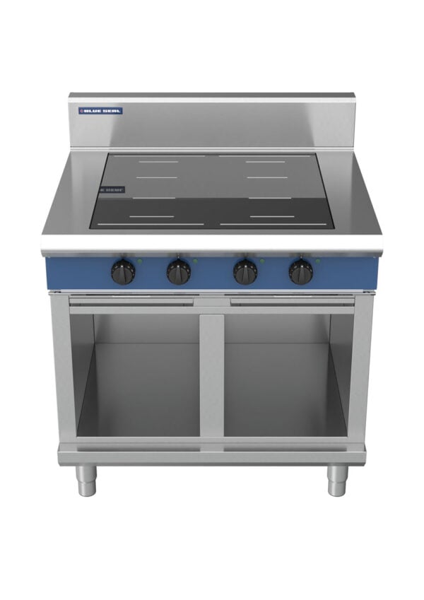 Blue Seal Evolution Series IN514F-CB 900mm Four Full Area Induction Cooktop on Cabinet Base