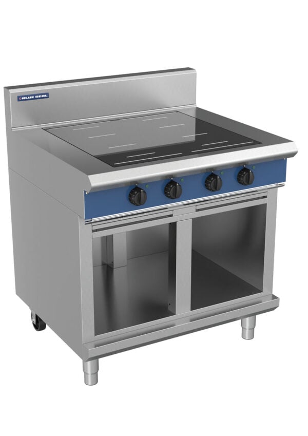 Blue Seal Evolution Series IN514F-CB 900mm Four Full Area Induction Cooktop on Cabinet Base - Image 2