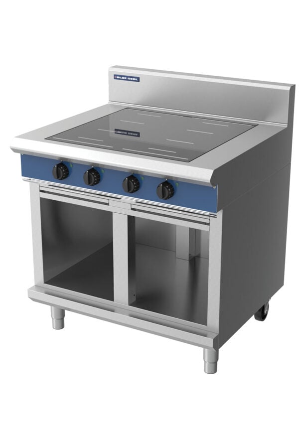 Blue Seal Evolution Series IN514F-CB 900mm Four Full Area Induction Cooktop on Cabinet Base - Image 3