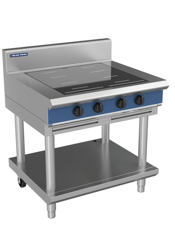 Blue Seal Evolution Series IN514F-LS 900mm Four Full Area Induction Cooktop on Leg Stand - Image 2