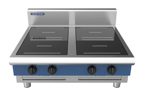 Blue Seal Evolution Series IN514R3-B 900mm Four Round Induction Benchtop Cooktop