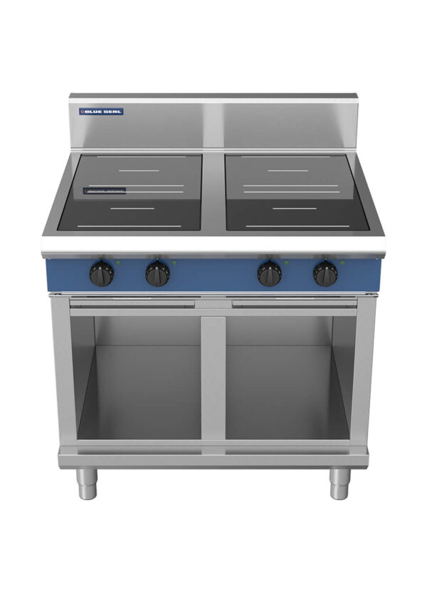 Blue Seal Evolution Series IN514R3-CB 900mm Four Round Induction Cooktop on Cabinet Base