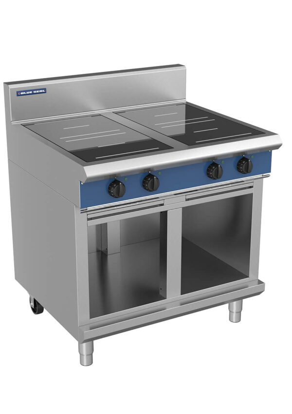 Blue Seal Evolution Series IN514R3-CB 900mm Four Round Induction Cooktop on Cabinet Base - Image 2