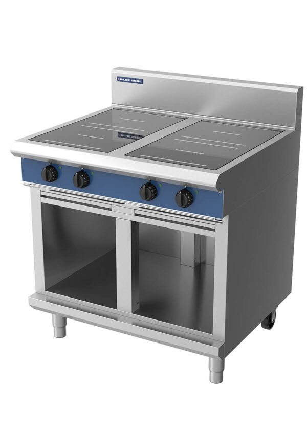 Blue Seal Evolution Series IN514R3-CB 900mm Four Round Induction Cooktop on Cabinet Base - Image 3