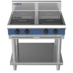 Blue Seal Evolution Series IN514R3-LS 900mm Four Round Zone Induction Cooktop on Leg Stand