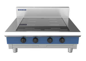 Blue Seal Evolution Series IN514R3F-B 900mm Four Induction Benchtop Cooktop with Full Square and Round Zones