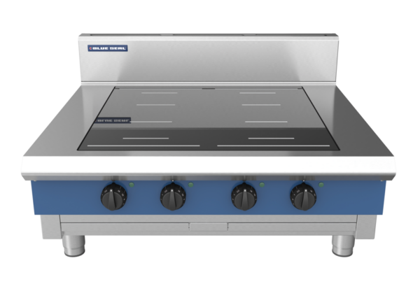 Blue Seal Evolution Series IN514R3F-B 900mm Four Induction Benchtop Cooktop with Full Square and Round Zones