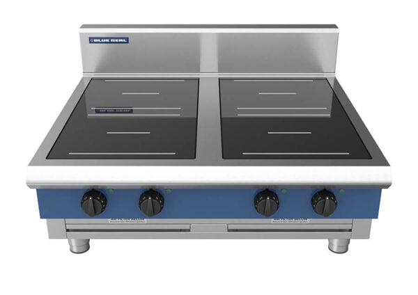 Blue Seal Evolution Series IN514R5-B 900mm Four Round Induction Benchtop Cooktop
