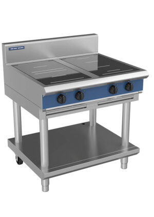Blue Seal Evolution Series IN514R5F-LS 900mm Four Induction Cooktop on Leg Stand with Full Square and Round Zones