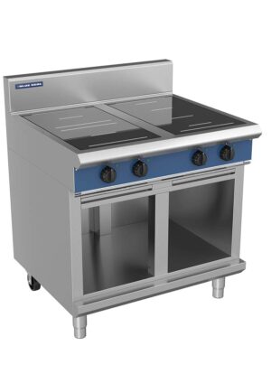 Blue Seal Evolution Series IN514R3F-CB 900mm Four Induction Cooktop on Cabinet Base with Full Square and Round Zones