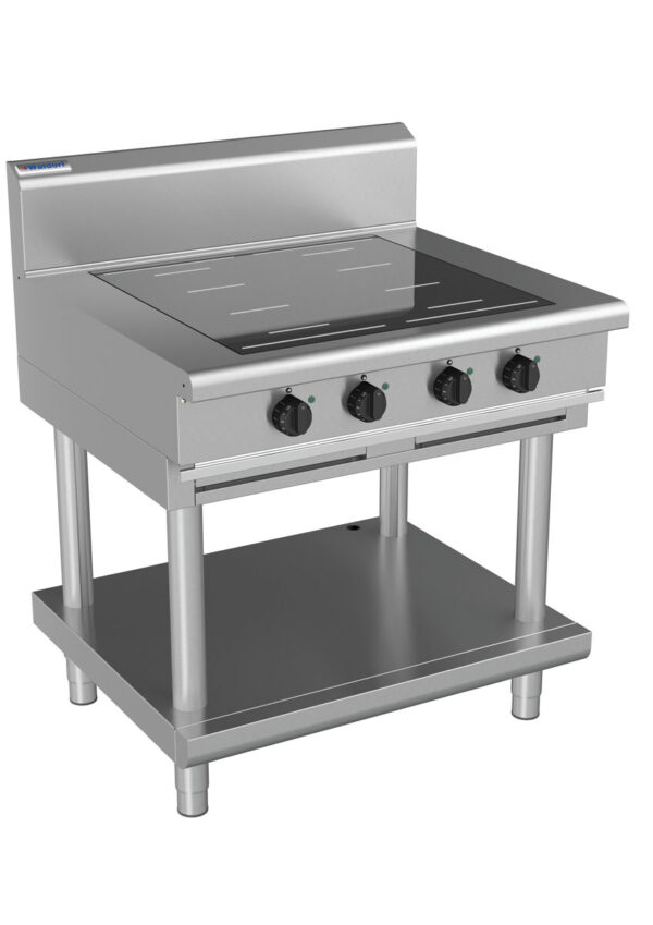 Waldorf 8400 Series IN8400F-LS 900mm Four Full Area Induction Cooktop on Leg Stand - Image 2