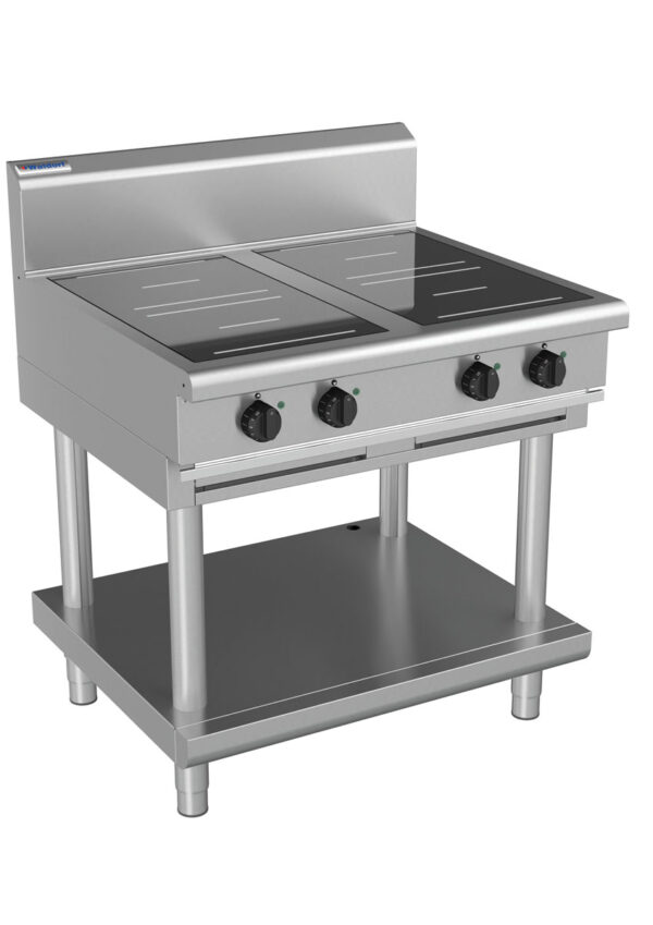 Waldorf 8400 Series IN8400R5-LS 900mm Four Round Induction Cooktop on Leg Stand - Image 2