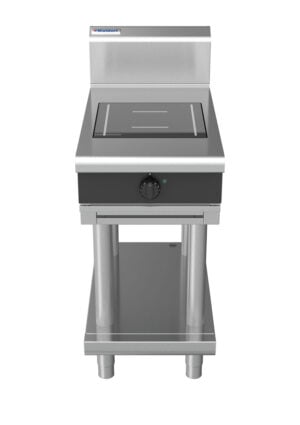 Waldorf BOLD 8100 Series INB8100F-LS-BLK 450mm Single Full Area Induction Cooktop on Leg Stand in Black
