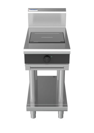 Waldorf BOLD 8100 Series INB8100R3-LS-BLK 450mm Single Round Induction Cooktop on Leg Stand in Black