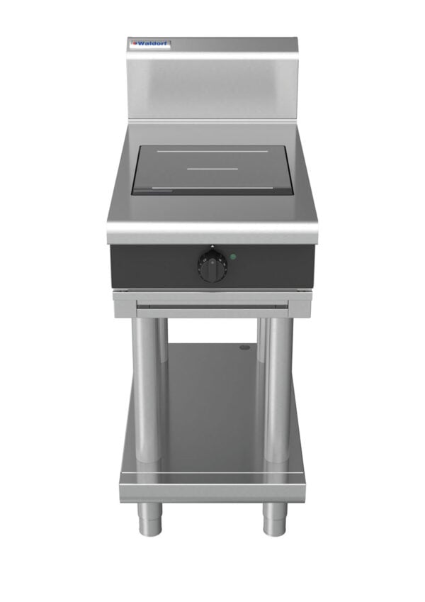 Waldorf BOLD 8100 Series INB8100R5-LS-BLK 450mm Single Round Induction Cooktop on Leg Stand in Black