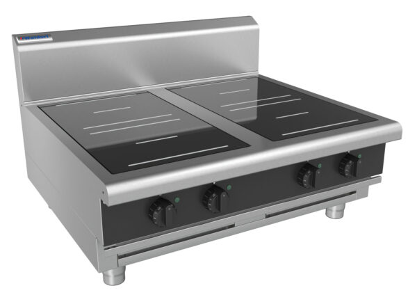 Waldorf BOLD 8400 Series INB8400R3-B-BLK 900mm Four Round Induction Benchtop Cooktop in Black - Image 2