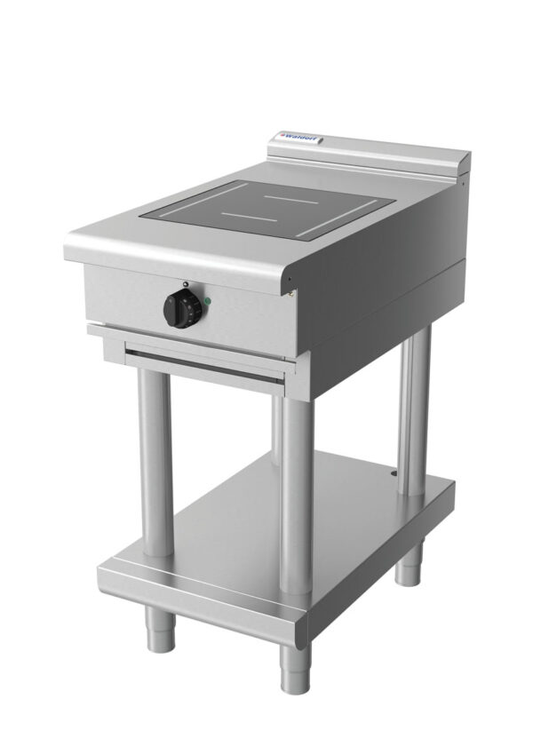 Waldorf 8100 Series INL8100F-LS 450mm Single Full Area Induction Cooktop on Leg Stand with Low Height Splashback - Image 3