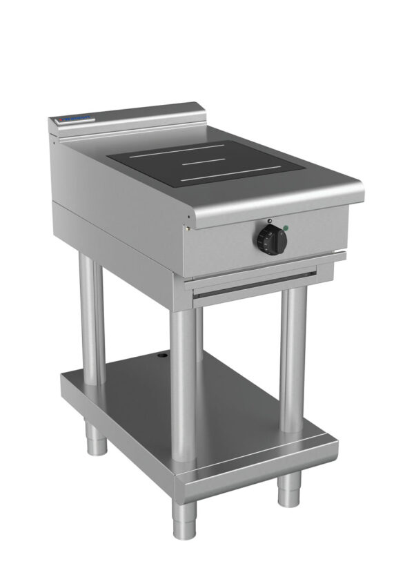 Waldorf 8100 Series INL8100R5-LS 450mm Single Round Induction Cooktop on Leg Stand with Low Height Splashback - Image 2