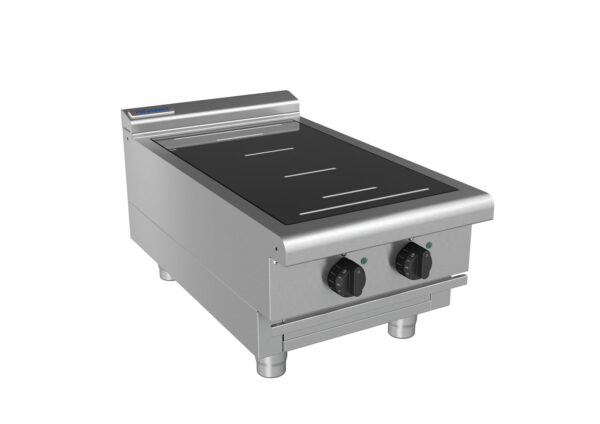 Waldorf 8200 Series INL8200F-B 450mm Two Full Area Induction Benchtop Cooktop with Low Height Splashback - Image 2