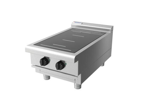 Waldorf 8200 Series INL8200F-B 450mm Two Full Area Induction Benchtop Cooktop with Low Height Splashback - Image 3