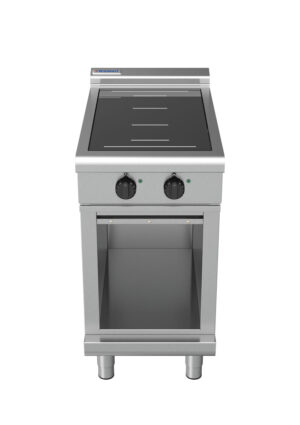 Waldorf 8200 Series INL8200F-CB 450mm Two Full Area Induction Cooktop on Cabinet Base with Low Height Splashback