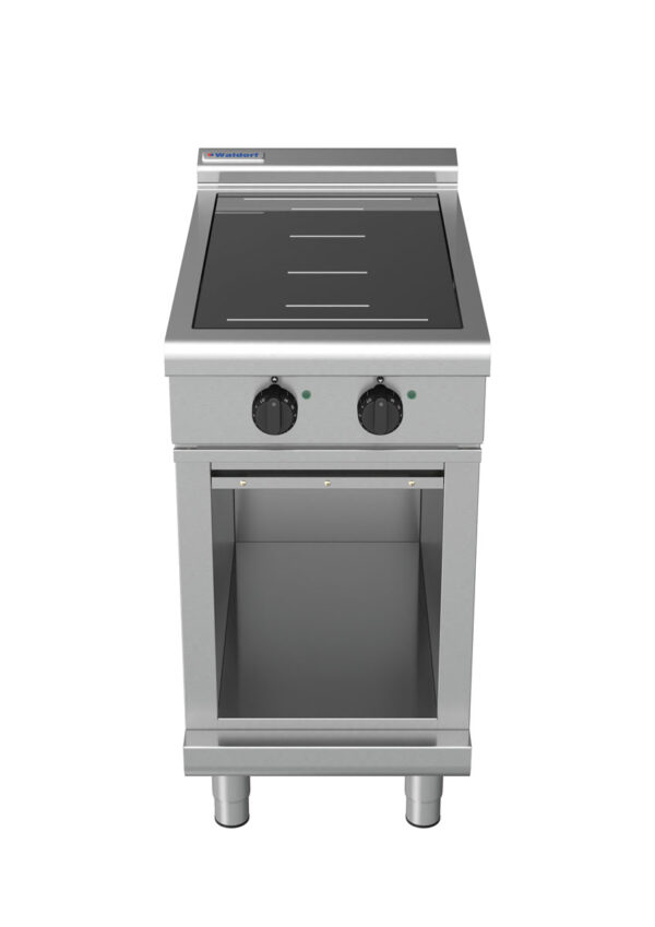 Waldorf 8200 Series INL8200F-CB 450mm Two Full Area Induction Cooktop on Cabinet Base with Low Height Splashback