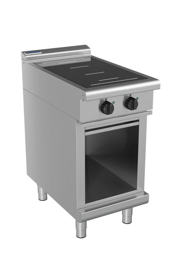 Waldorf 8200 Series INL8200F-CB 450mm Two Full Area Induction Cooktop on Cabinet Base with Low Height Splashback - Image 2