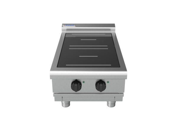 Waldorf 8200 Series INL8200R3-B 450mm Two Round Induction Benchtop Cooktop with Low Height Splashback