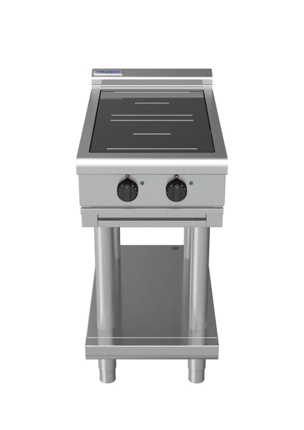 Waldorf 8200 Series INL8200R5-LS 450mm Two Round Induction Cooktop on Leg Stand with Low height Splashback