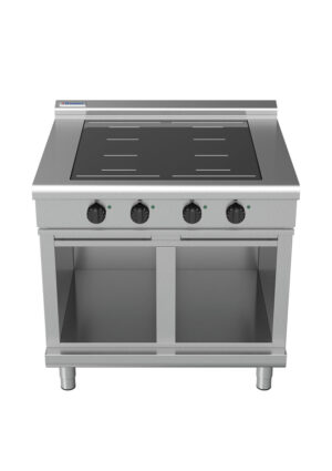 Waldorf 8400 Series INL8400F-CB 900mm Four Full Area Induction Cooktop on Cabinet Base with LOw Height Splashback