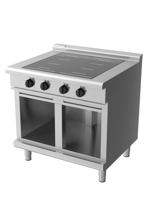 Waldorf 8400 Series INL8400F-CB 900mm Four Full Area Induction Cooktop on Cabinet Base with LOw Height Splashback - Image 3