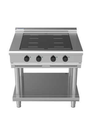 Waldorf 8400 Series INL8400F-LS 900mm Four Full Area Induction Cooktop on Leg Stand with Low Height Splashback