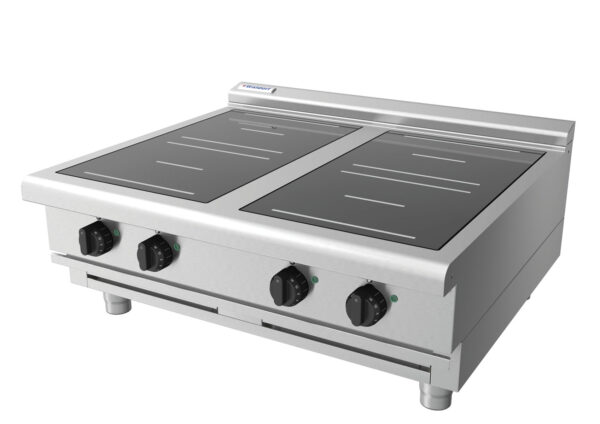 Waldorf 8400 Series INL8400R5-B 900mm Four Round Induction Benchtop Cooktop with Low Height Splashback - Image 3