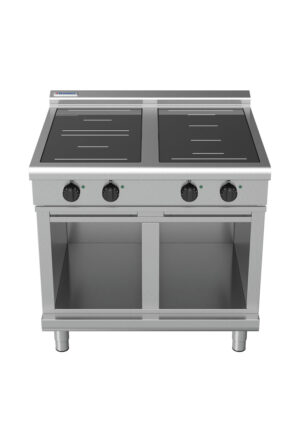 Waldorf 8400 Series INL8400R5F-CB 900mm Four Induction Cooktop on Cabinet Base with Full Square and Round Zones with Low Height Splashback